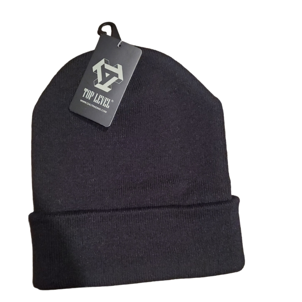 Black Beanie top level beanie NWT